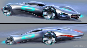 Mercedes-Benz AMG Gran Turismo Concept Design Sketch by Jack Luttig