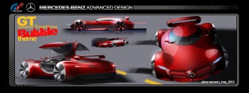 Mercedes-Benz AMG Gran Turismo Concept Design Sketch by Oliver Samson