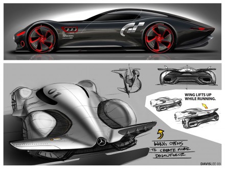 Mercedes-Benz AMG Gran Turismo Concept: Design Sketches