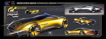 Mercedes-Benz AMG Gran Turismo Concept Design Sketches by Sylvain Wehnert
