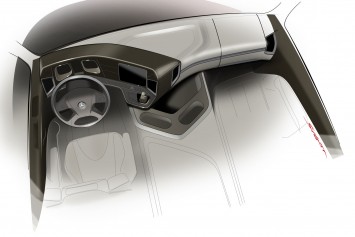 Mercedes-Benz Antos - Interior Design Sketch