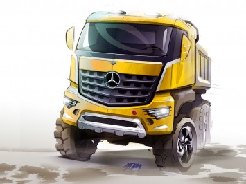 Mercedes-Benz Arocs Design Sketch