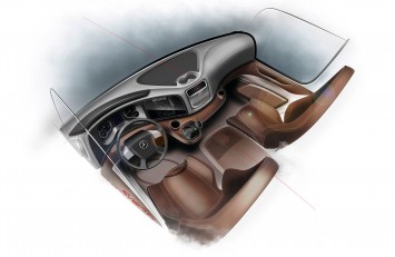 Mercedes-Benz Atego truck - Interior Design Sketch
