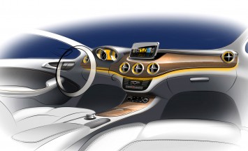 Mercedes-Benz B-Class Interior Design Sketch