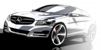 Mercedes-Benz C-Class Coupe Design Sketch
