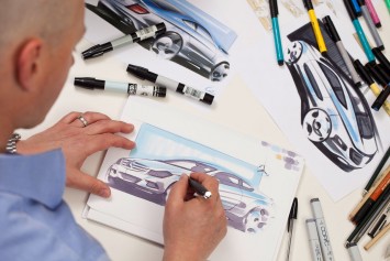 Mercedes-Benz C-Class Coupe Design Sketches