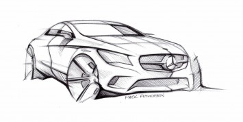 Mercedes-Benz CLA-Class Design Sketch