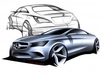 Mercedes-Benz CLA-Class Design Sketches
