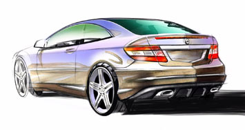 Mercedes-Benz CLC design sketch