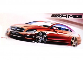 Mercedes-Benz CLS 63 AMG Design Sketch