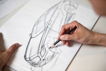 Mercedes-Benz CLS design sketch