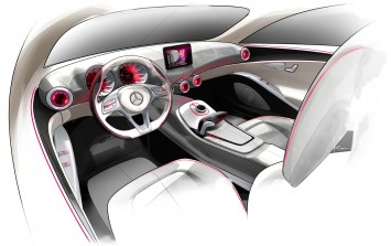 Mercedes-Benz Concept A-Class Interior Design Sketch
