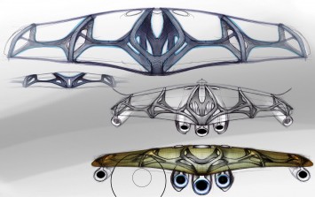 Mercedes-Benz Concept A-Class Interior Design Sketch