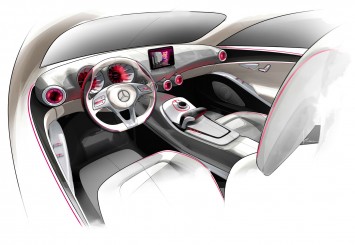 Mercedes-Benz Concept A-Class - Interior Design Sketch