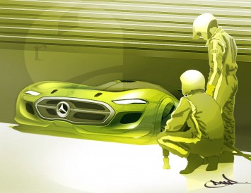 Mercedes-Benz Concept Design Sketch by Roberto Acedera Jr