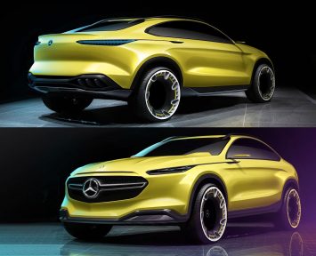 Mercedes-Benz Concept Design Sketch Renders by Alexander Hoch