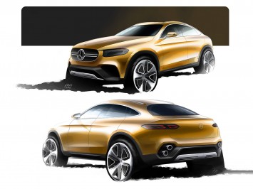 Mercedes-Benz Concept GLC Coupe - Design Sketches