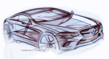 Mercedes-Benz E-Class Coupe - Design Sketch