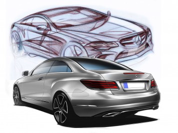 Mercedes-Benz E-Class Coupe - Design Sketches