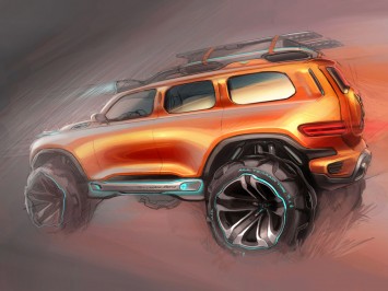Mercedes-Benz Ener-G-Force Concept Design Sketch