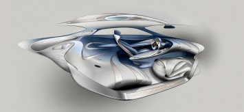 Mercedes-Benz F 125! Concept Interior Design Sketch