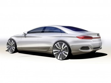 Mercedes-Benz F800 Concept Design Sketch