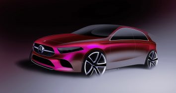 Mercedes-Benz New A Class Design Sketch Render