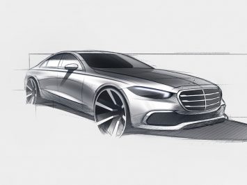 Mercedes-Benz New S Class Design Sketch