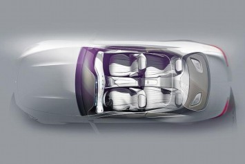 Mercedes-Benz S-Class Coupe Concept - Interior Design Sketch