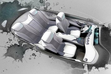 Mercedes-Benz S-Class Coupe Concept - Interior Design Sketch