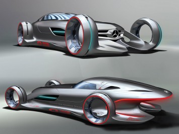 Mercedes-Benz Silver Arrow Concept Design Sketch