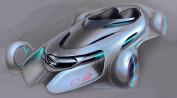 Mercedes-Benz Silver Arrow Concept Design Sketch
