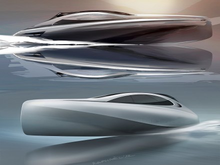Mercedes-Benz Style previews Silver Arrows motor yacht