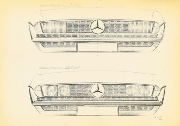 Mercedes-Benz SL - 1967 Study for a possible radiator grille