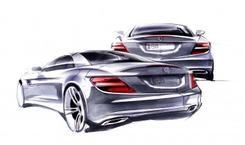 Mercedes-Benz SLK-Class - Design Sketch