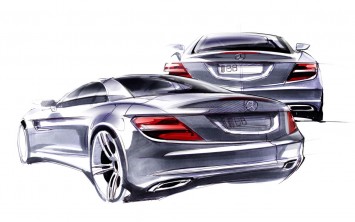 Mercedes-Benz SLK Design Sketch