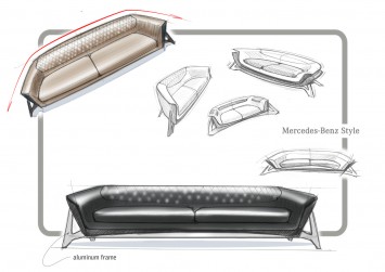 Mercedes-Benz Sofa Class MBS 001 - design sketch