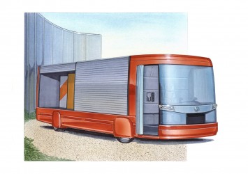 Mercedes-Benz Truck Concept Design Sketch