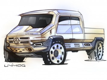 Mercedes-Benz Unimog Concept Design Sketch by Michael DiTullo