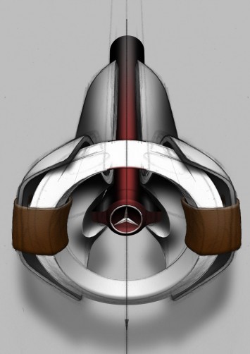 Mercedes-Benz Unimog Concept Steering Wheel Design Sketch