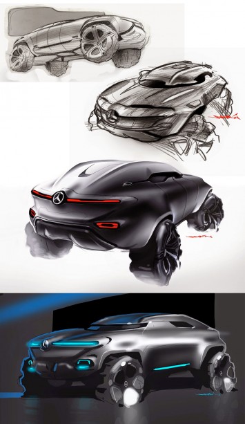 Mercedes-Benz Vindicator Concept Design Sketches by Sebestyén Marcell