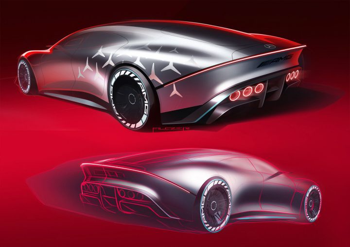 Mercedes-Benz Vision AMG Concept Concept Design Sketches