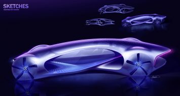Mercedes-Benz Vision AVTR Concept Design Sketch Render