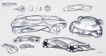 Mercedes-Benz Vision AVTR Concept Design Sketches
