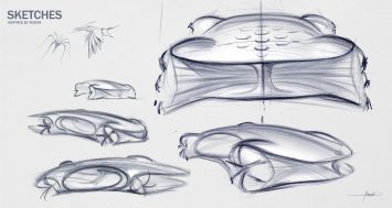 Mercedes-Benz Vision AVTR Concept Design Sketches