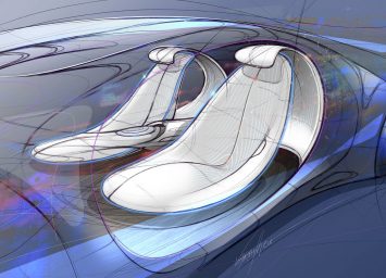 Mercedes-Benz Vision AVTR Concept Interior Design Sketch