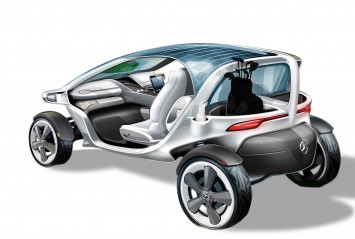 Mercedes-Benz Vision Golf Cart Concept - Design Sketch
