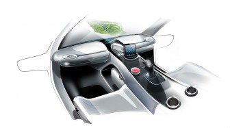 Mercedes-Benz Vision Golf Cart Concept - Interior Design Sketch