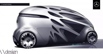 Mercedes-Benz Vision Urbanetic Concept Design Sketch Render