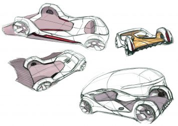 Mercedes-Benz Vision Urbanetic Concept Design Sketches